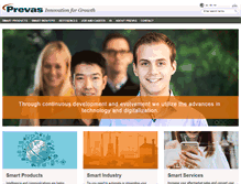 Tablet Screenshot of prevas.com